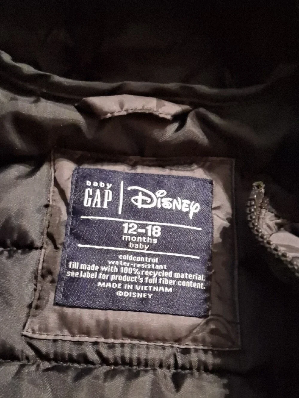GAP Kids Hooded Puffer Jacket in Olive